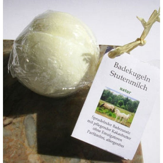 Stutenmilch Natur Badekugel - Seifenmeister.de