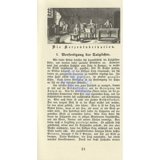 Textauszug aus "Seifen & Kerzen Technologie", Seiten 881-882, Darstellung der Grundlagen der Seifenherstellung, 1841