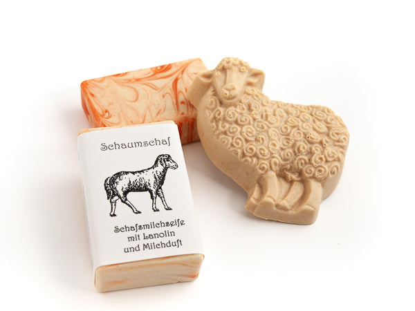 Schafmilch & Sheabutter-Seife in Schafsform "Schaumschaf " - Seifenmeister.de