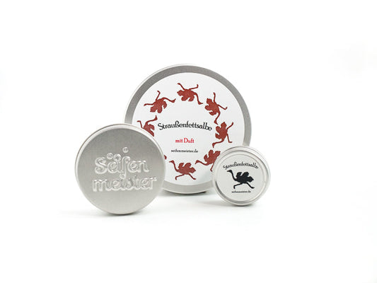 Straußenfett Salbe mit ätherischen Ölen - Seifenmeister.de