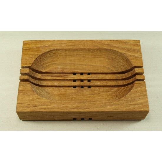 Seifenschale aus Holz mit Schienen - Seifenmeister.de