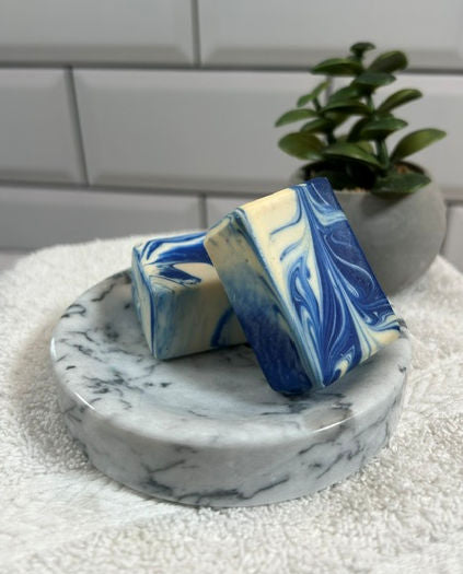 Seifenablage "Knopf" aus Marmor