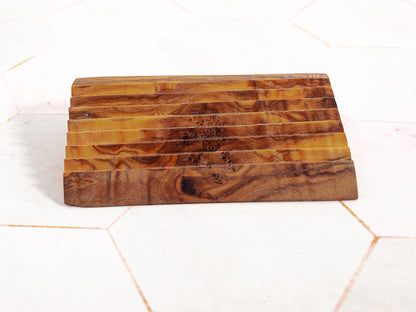 Seifenablage aus Olivenholz