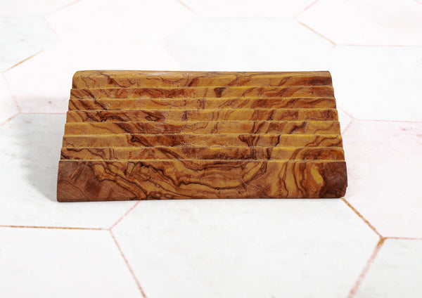 Seifenablage aus Olivenholz