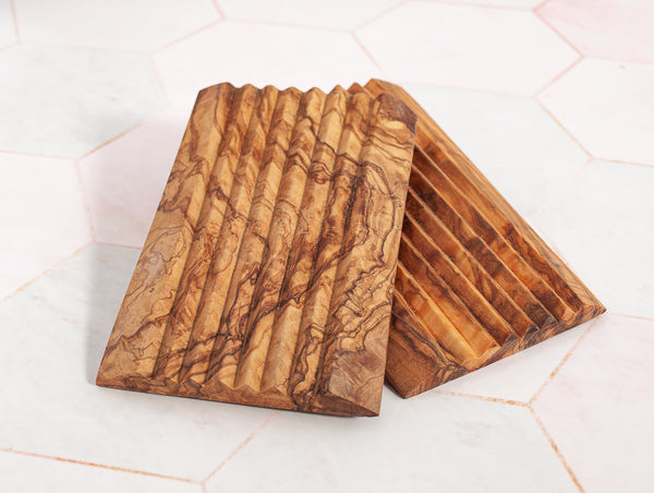 Seifenablage aus Olivenholz