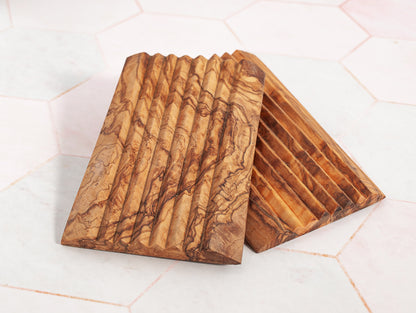 Seifenablage aus Olivenholz