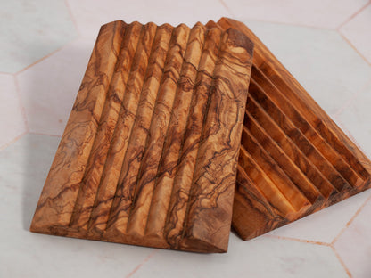 Seifenablage aus Olivenholz