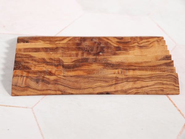 Seifenablage aus Olivenholz