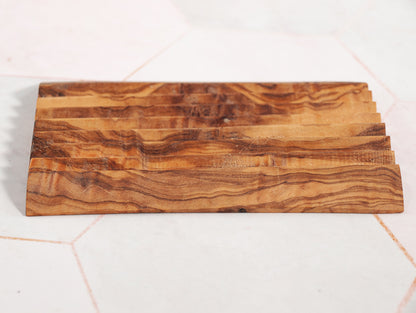 Seifenablage aus Olivenholz