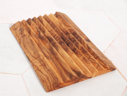 Seifenablage aus Olivenholz