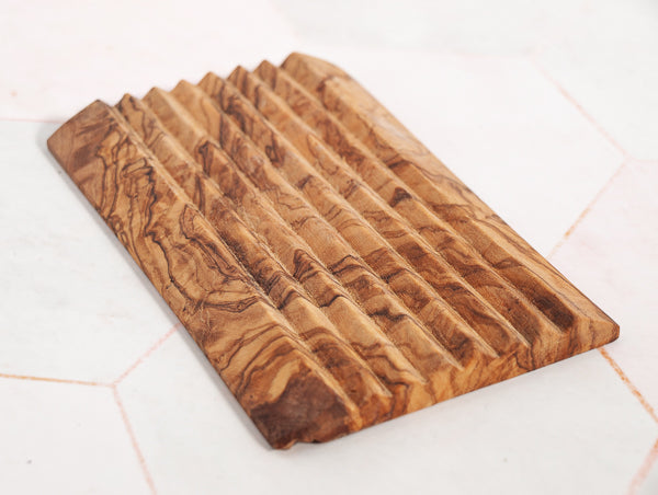 Seifenablage aus Olivenholz