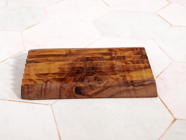 Seifenablage aus Olivenholz